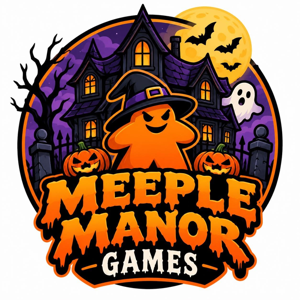 Meeple Manor concept logo